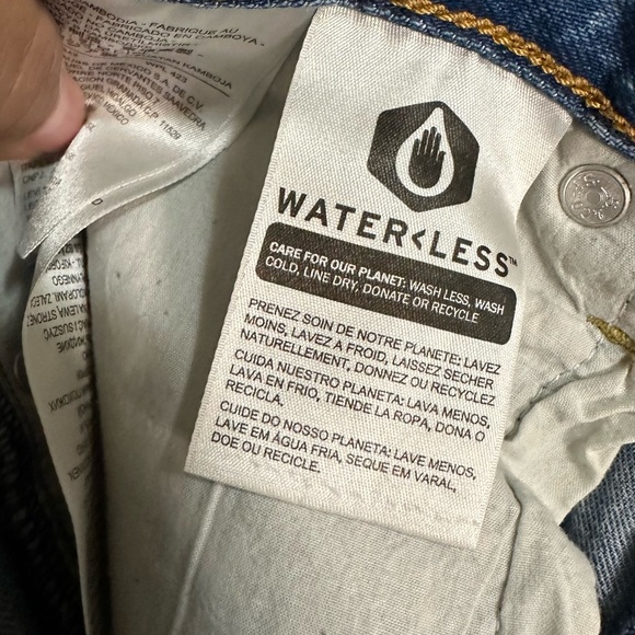 Levi’s Premium Ribcage Straight Button Fly Raw Hem Jeans Size 27 - Picture 12 of 15